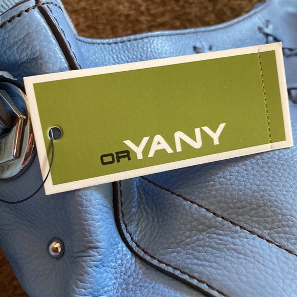 orYANY.  NEW WITH DUSTBAG. BEAUTIFUL SKYBLUE BAG. 100% LEATHER.  NWT - Picture 13 of 13